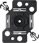 Bachmann 375.542 vienvietė 50x50 mm prietaisų montavimo plok&scaron;tė, juoda