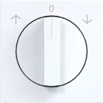 HAGER WAF1317WG centrinė plok&scaron;tė žaliuzių rotaciniam jungikliui, Studio White