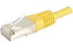 EXERTIS CONNECT 859561 Cat.6a F/UTP komutacinis kabelis, 0,3 m, geltonas, 10 Gbps, Slim Boot