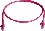 TELEG&Auml;RTNER 100008898 CAT 6 RJ45 komutacinis kabelis, 7,5 m, raudonas, LSZH, U/UTP, atsparus liepsnai