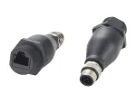 EXSYS EX-49504 M12 A-Code 8-Pin vyri&scaron;kas į RJ45 moteri&scaron;kas pramoninis Ethernet adapteris, IP67