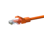 DSIT CAT5e tinklo kabelis, U/UTP, 0,50 m, oranžinis, 100% varis (DC-56-005)