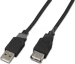 Wirewin USB A-A MF 0.5 SW USB 2.0 prailginimo kabelis, 0,5 m, juodas