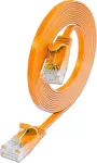 Wirewin Triotronik PKW-SLIM-KAT6 3.0 OR Cat6 U/UTP plonas Ethernet tinklo kabelis, RJ-45 vyri&scaron;kas-vyri&scaron;kas, 3m, oranžinis