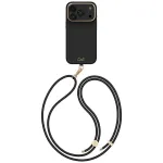 UNIQ Coehl Mirelle dėklas, skirtas iPhone 18 Pro / 17 Pro, magnetiniam įkrovimui, juodas