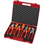 Knipex įrankių rinkinys 7 dalių su daugiakomponentėmis rankenomis ir dėklu VDE