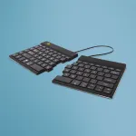 Ergonominė klaviatūra R-Go Tools Split Break su pertraukų programine įranga, i&scaron;skirta klaviatūra, QWERTY (US), Bluetooth, juoda
