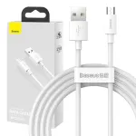 USB A &ndash; Micro‑USB B laidas Baseus TZCAMZJ-02 1,5 m Baltas