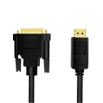 Vaizdo kabelio adapteris LogiLink CV0132 DisplayPort į DVI 3 m Juoda