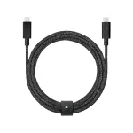 USB laidas Native Union Belt USB 2.0 Type-C į Type-C 2,4 m juodas