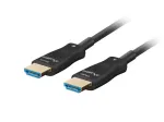 LANBERG HDMI laidas - M/M v2.1 Optinis AOC - 20m Juodas