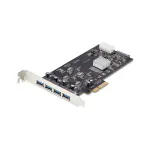 StarTech.com 4 prievadų USB PCIe kortelė, USB 3.2 5Gbps, PCI Express plėtimosi kortelė su 4 nepriklausomais USB valdikliais, 4x USB-A prievadai, Windows/macOS/Linux