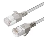 Microconnect V-FTP6A075-SLIM tinklo kabelis, pilka spalva, 7,5 m, Cat6a, U/FTP (STP)