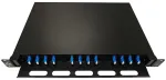 Lanview LVO-101015 &scaron;viesolaidinė stumdoma panelė ODF, 1U, 24 &scaron;erdys, LC, SM OS2