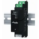Valdymo modulis žaliuzėms Shelly Wave Pro Shutter, juodas, plastikinis korpusas, 110&ndash;240 V AC, 50&ndash;60 Hz, 0.3 W, 19&times;69&times;94 mm