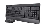 Trust Trezo belaidis RF klaviatūros ir pelės rinkinys QWERTY JAV anglų juodas