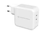 Conceptronic ALTHEA 2 prievadų 100W GaN USB-C PD įkroviklis, vidaus, AC, 5 V, 5 A, baltas