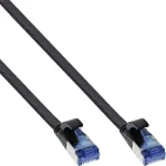 InLine Patch kabelis plok&scaron;čias, U/FTP, Cat.6A, TPE halogen-free, juodas, 20 m