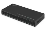DIGITUS DS-55358 HDMI vaizdo sienos kontroleris, 4 ekranai, 4K/30Hz i&scaron;ėjimas, 4K/60Hz įėjimas per HDMI 2.0 / USB-C (DP 1.2a), RS232, nuotolinio valdymo pultelis, juodas