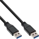 InLine USB 3.2 Gen.1 laidas Type A ki&scaron;tukas / Type A ki&scaron;tukas, juodas, 3 m