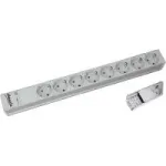 Bachmann 333.416 maitinimo paskirstymo blokas 8 AC lizdai 1U pilka sidabrinė