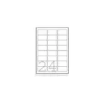 Avery Zweckform Heavy Duty Laser Labels &ndash; poliesteris &ndash; 63,5 x 33,9 mm &ndash; 480 etikečių (20 lapų x 24)