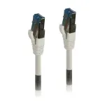 Pataisos laidas RJ45 CAT6A 500MHz 0,15m baltas S-STP (S/FTP) TPE/LSZH (Superflex) AWG26 Syner