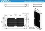 Alphacool NexXxoS ST30 Full Copper X-Flow 240mm Radiatorius (14229)