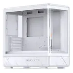 Jonsbo D200 baltas mATX mid-tower korpusas su grūdintu stiklu ir Mini Temp ekranu