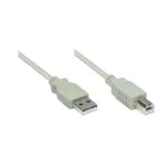 Good Connections USB2.0 kabelis A-B pilkas 5m