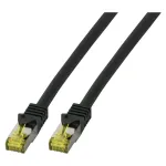 EFB-Elektronik RJ45 jungiamasis laidas Cat.6A S/FTP LSZH Cat.7 žaliava juodas 1,5 m (MK7001.1,5B)