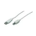 M-CAB USB laidas &ndash; USB A tipas (vyri&scaron;kas) į USB B tipas (vyri&scaron;kas), 3,0 m, pilka (7100039)