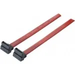 SATA laidas Tecline SATA III 0,5 m 7 kontaktų juodas raudonas
