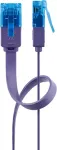 Plok&scaron;čiasis jungiamasis kabelis Goobay CAT 6A U/UTP Violetinis 0,5 m
