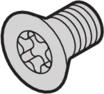 SCHROFF SCREW TORX CSK.M4X14 (100 VNT.) &ndash; Rack-Aksesuaras (24560145)