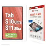 Displex stiklinė apsauga plan&scaron;etei (9H), skirta Samsung Galaxy Tab S10 Ultra/S11 Ultra, su Eco montavimo rėmeliu, nedūžtama