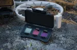 Neutralaus tankio filtrų rinkinys DJI Flip ND16 / ND64 / ND256 &mdash; trijų filtrų komplektas suderinamiems DJI dronams