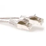 ACT White 0.5 m LSZH SFTP CAT6A jungiamasis kabelis su apsauginiais RJ45 ki&scaron;tukais