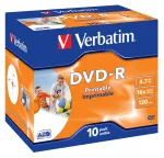 Verbatim 43521 tu&scaron;čias DVD 4.7 GB DVD-R 10 vnt.