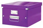 Leitz Click & Store WOW vidutinė laikymo dėžė, violetinė, kartonas, 16,7 L, 281 mm, 200 mm, 265 x 335 x 188 mm