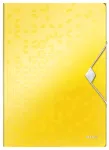 Leitz 3-Flap Folder WOW PP A4, segtuvas su trimis atvartais, A4, polipropilenas (PP), geltona, vertikali, 150 lapų