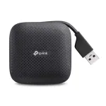 TP-Link UH400 USB 3.2 Gen 1 (3.1 Gen 1) Type-A 4 prievadų USB &scaron;akotuvas, juodas