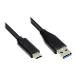 Good Connections GC-M0126 USB 3.2 Gen 1 laidas, USB-C &rarr; USB-A, 0,5 m, juodas