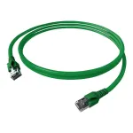 EasyLan FlexBoot Cat.6A S/FTP Patch kabelis, žalias, 0,50m