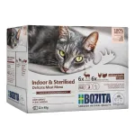 BOZITA Sterilised Pieces in Sauce with Meat Multibox - &scaron;lapias ėdalas katėms - 12 x 85g