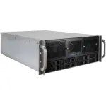 Inter-Tech IPC Storage 4U-4408-L 4U Rackmount Server Chassis, 8x 3,5 inch Hot-Swap, No PSU, Black