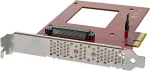 ICY DOCK ToughArmor MB411V4PO-2B U.2/U.3 NVMe SSD adapteris su OCuLink 9,5 mm Ultra Slim ODD skyriui
