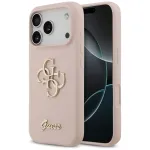 Guess Silicone Big 4G Script Back Cover, skirta Apple iPhone 17 Pro &ndash; rožinė