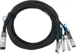 BlueOptics MCP7F00-A02A-BL QSFP28 į 4x SFP28 pasyvus varinis DAC at&scaron;akos kabelis 3 m juodas