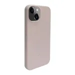 iLike Apple iPhone 14 Silicone Plastic Case Eco Print Design Beige